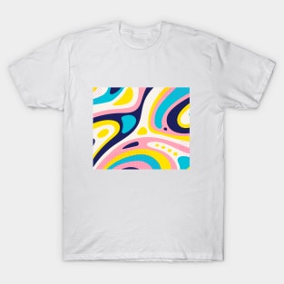 Liquid  Abstract Colors T-Shirt